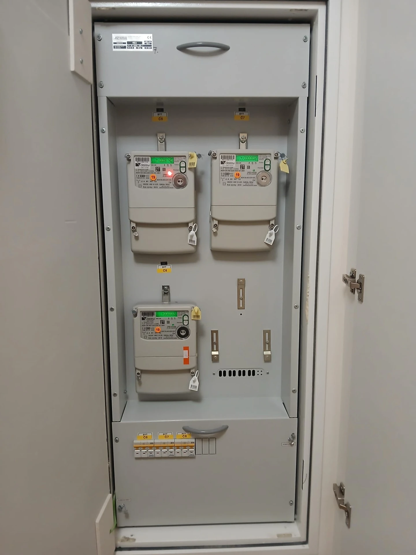 Původní stav elektroměru